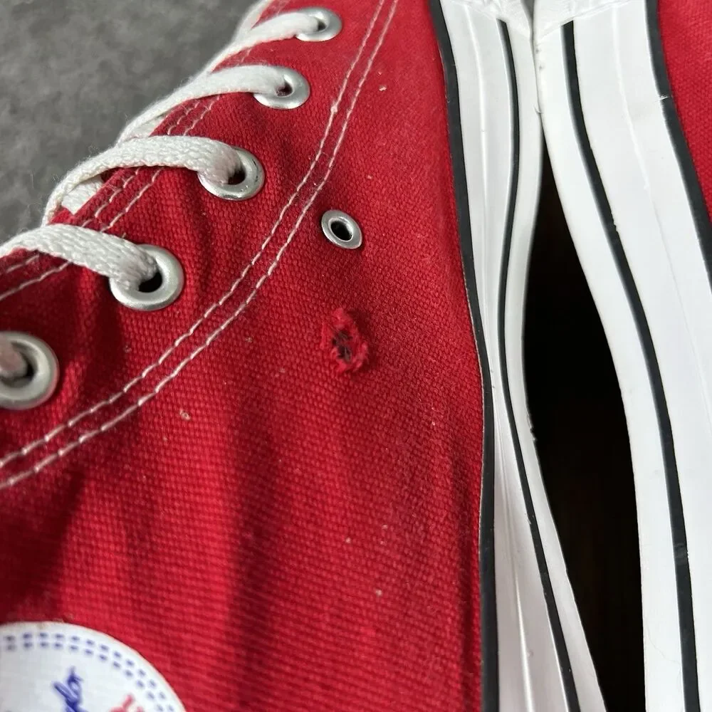 Converse Chuck Taylor All Star High Women’s Sz 10 Red Athletic Skate Shoes Used